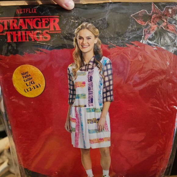 NEW Stranger Things, Eleven Costume, Adult Large - Picture 1 of 3